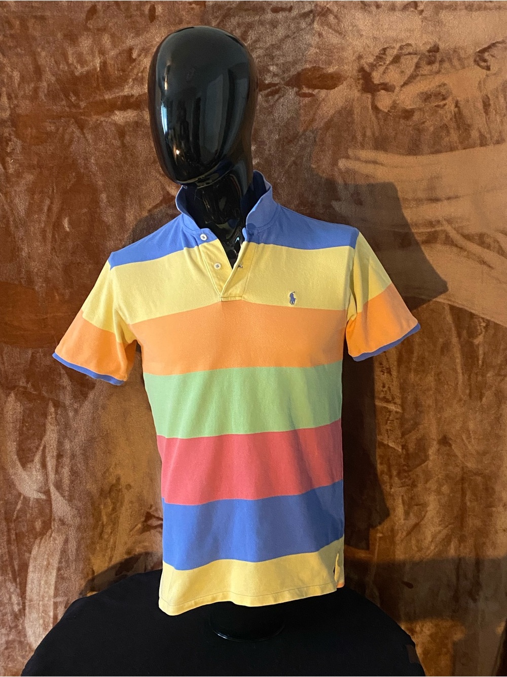Vintage Polo by Ralph Lauren Men's Multicolor Stripe Polo Shirt 20 years owned